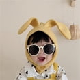 thumbnail image 2 of ZAXARRA Kids Bunny Ear Hat Cute Soft Warm Winter Cap Button Closure Rabbit Hat for Girls Boys, 2 of 8