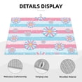 thumbnail image 5 of TEQUAN Dish Drying Mat for Kitchen Counter, Microfiber Super Absorbent Pastel Flowers Stripes Prints Dish Drainer Mats, 18 x 24 inches, 5 of 7