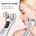 thumbnail image 3 of Professional Electric Facial Roller Massager with Smart LED Display, 3D Y-Shaped Contouring Tool for Personal Wellness and Skincare Routines, Portable Multi-Mode Body Care Wand, Silver, 3 of 5