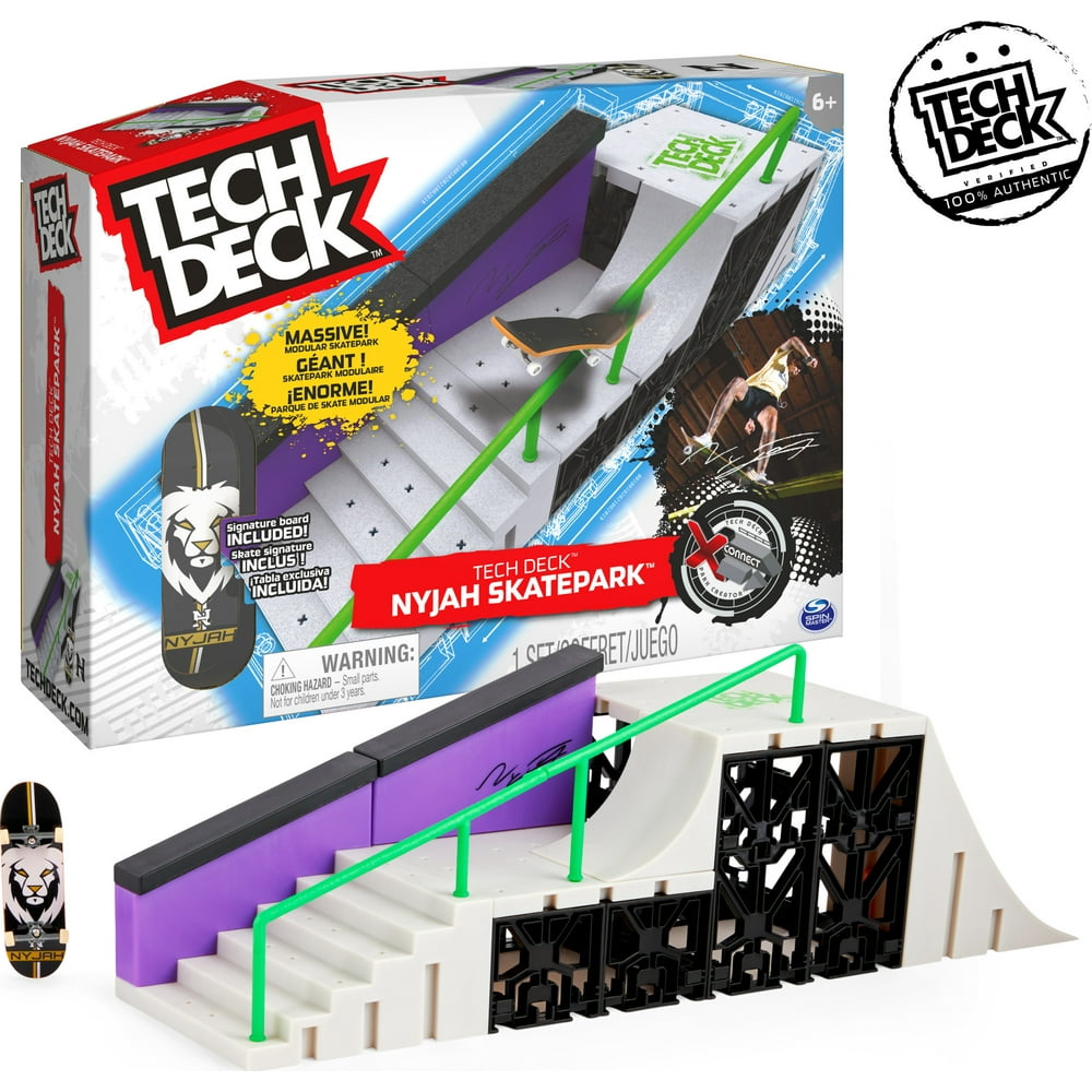 Tech Deck, Nyjah Skatepark XConnect Park Creator Ramp Set Walmart