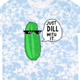 thumbnail image 3 of Inktastic Just Dill with It Chill Dill Pickle in Sunglasses T-Shirt, 3 of 4