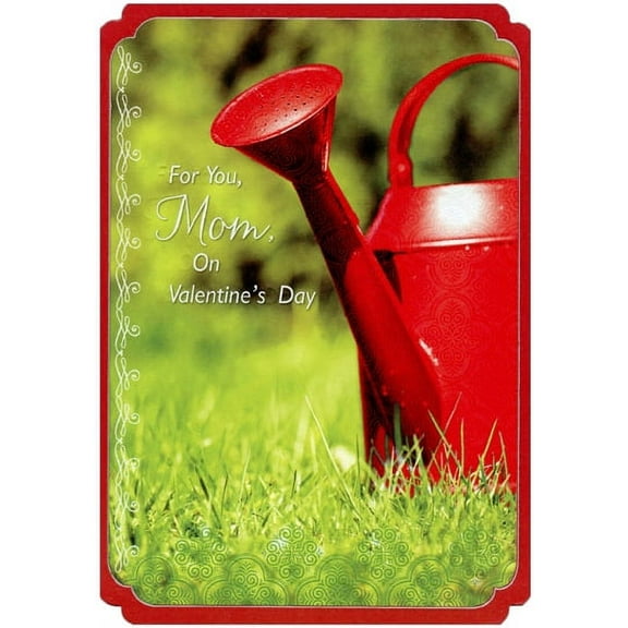 Designer Greetings Watering Can: Mom Valentine's Day Card