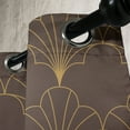 thumbnail image 3 of Ambesonne Art Deco Grommet Curtain, Dark Brown Vintage Shells, 50"x72", Dark Brown Sand Brown, 3 of 5
