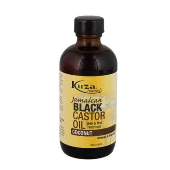 Kuza Jamaican Black Castor Oil, Coconut For Hair And Skin Treatment, 4 Oz
