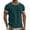 Army Green, variant on Men’s Ringer T Shirt Short Sleeve Contrast Trim Crew Neck Muscle Fit Casual Summer Cotton Tee Lightweight Breathable Workout Gym Streetwear Basic Top
