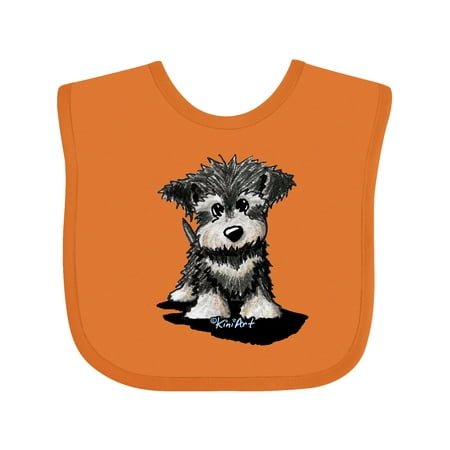 

Inktastic Schnauzer Pup Gift Baby Boy or Baby Girl Bib