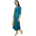 thumbnail image 5 of Atasi Women's A-Line Straight Blue Salwar Suit With Dupatta Casual Dress - 24, 5 of 6