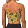 thumbnail image 4 of Uemuo Strawberry Pattern Women's Sports Bra - High Impact Support, Breathable, and Comfortable Athletic Bra for Running, Yoga, and Workouts, 4 of 9