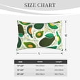 thumbnail image 4 of Fuzoiu Green Avocado Print Fuzzy Pillowcases, Super Soft Pillow Case Cover with Zipper for Bedroom, Sofa, Couch,Cozy Pillow Shams for All Seasons-20"x30", 4 of 6