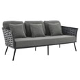 thumbnail image 2 of Modway Stance Outdoor Patio Aluminum Sofa in Gray Charcoal, 2 of 7