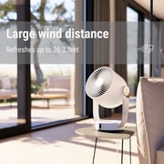 Stadler Form Fan Leo, Table Fan with 3D Swing, Remote, Timer, 26 Ft Range
