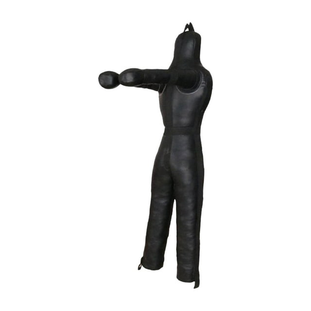QualitChoice Mannequin de Grappling Non Rempli Mannequin d'Entraînement Mannequin de Mma Mannequin de Boxe Mannequin de Coup de Pied Mannequin d'Entraînement Noir 170cm