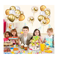 thumbnail image 4 of Paquete Globos Fiesta 60 Pzas De 12 Látex Decoracion, Dorado, 4 of 5