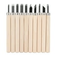 thumbnail image 2 of Wood Carving Knife,10pcs Wood Carving Knife Carpenter Tool Woodworking Gouges Smooth Operation, 2 of 14