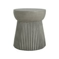 thumbnail image 2 of LiviNest Outdoor Concrete Side Table: Lightweight Hourglass Design for Patio & Balcony - Modern Round End Table with Stone Texture & Durable Structure for Outdoor Living Spaces & Garden Decor, 2 of 6