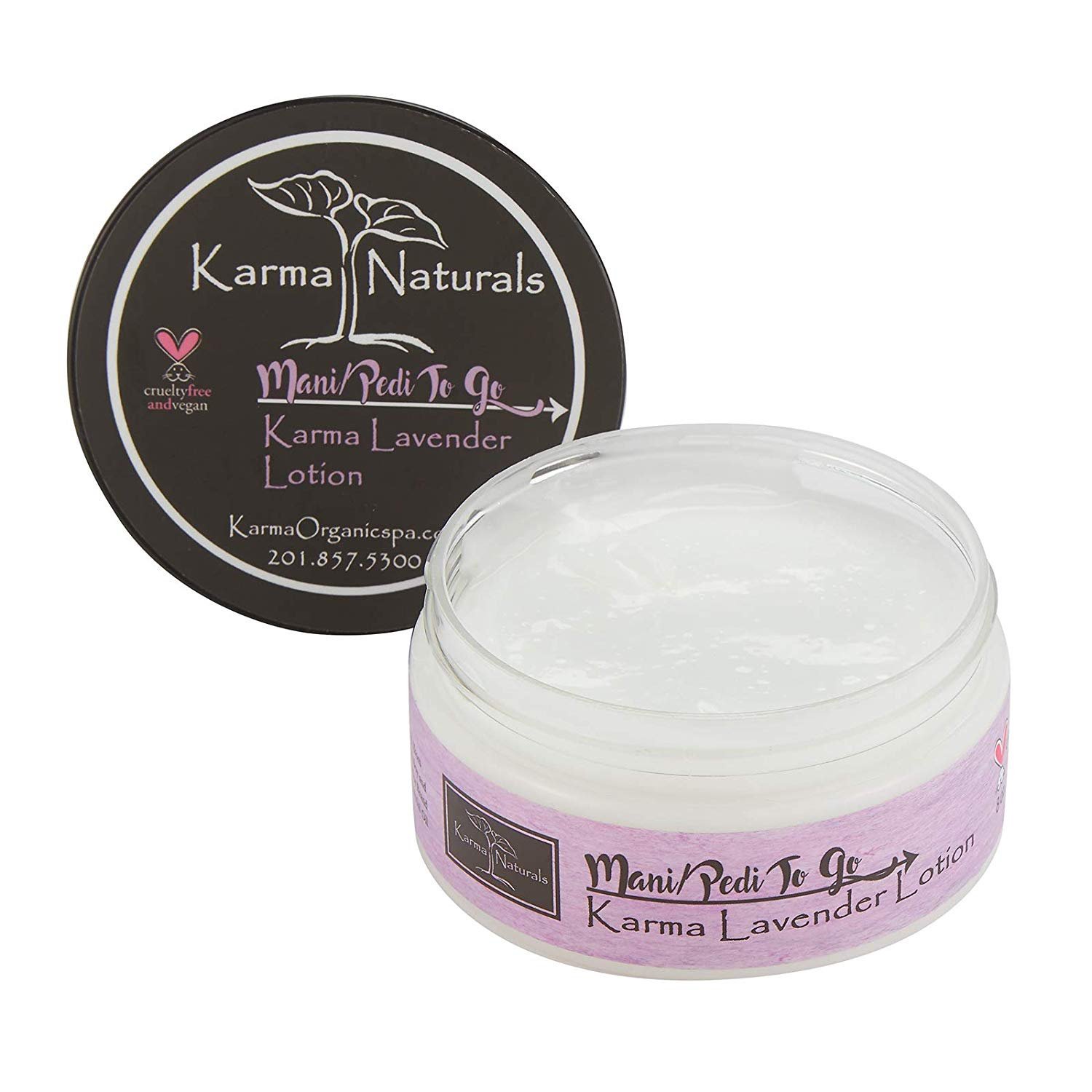 Karma Organic Lavender Body Lotion and Scrub -Stress Relief, Mosquitos Repellent, Moisturizer for Young and Dry Skin (Lotion)