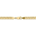 thumbnail image 4 of Leslie's Real 14kt Yellow Gold 4.5mm Flat Beveled Curb Chain; 22 inch; Lobster (Fancy) Clasp; for Adults and Teens; for Women and Men, 4 of 5
