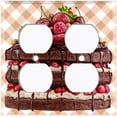 thumbnail image 5 of Metal Light Switch Plate Cover Elegant Chocolate Cake Desserts CAK001, 5 of 16