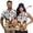 Cow Sunflower Print, variant on Matching Golf Shirts for Couples Men's Short Sleeve Shirt Women's Sleeveless Tank Top Quick Dry Moisture Wicking Athletic Couple Sportswear, Thin Blue Line American Flag Print