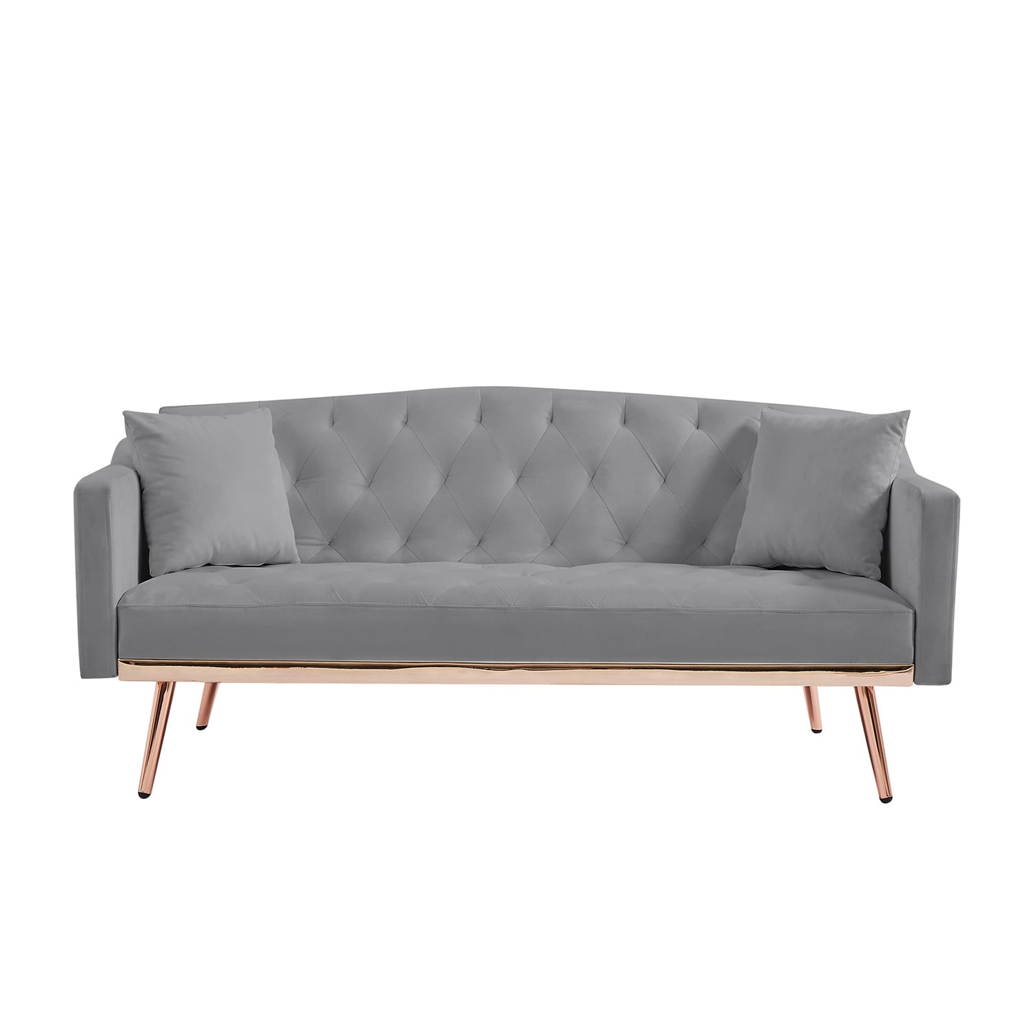 Resenkos Sofa Bed Convertible Sofa Sleeper 61.5" Sofa for Bedroom Fabric Compact Living Space Couch for Apartment and Room, Grey Resenkos Sofa Bed Convertible Sofa Sleeper 61.5" Sofa for Bedroom Fabric Compact Living Space Couch for Apartment and Room, Grey