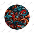 thumbnail image 3 of Racing Tribal Pattern Polyester Universal Spare Wheel Tire Cover Custom Tire-Covers for Trailer RV SUV Truck Camper, 3 of 5