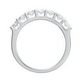 thumbnail image 2 of 1 Carat 7-Stone Diamond Wedding Band Ring in 14K White Gold (Ring Size 4.75) (SI1-SI2 Clarity), 2 of 4
