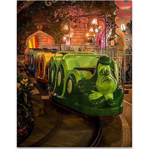 Disneyland Alice in Wonderland Ride - 11x14 Unframed Art Print - Great Gift for Disney Lovers