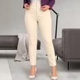 thumbnail image 2 of Tnhcen Women High Waisted Dress Pants Slim Fit Work Pants Stretchy Skinny Ankle Length Business Casual Trousers for Office Career, 2 of 5