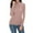 Pink, variant on Women Fashion Solid Long Sleeve Turtleneck Blouse Tops Slim Fit Stretchy Layer Tee Shirts Lined Base Layer Women Thermal Shirt for Men Cold Weather Long Sleeve Thermal Shirt Thermals Men Cold Weather