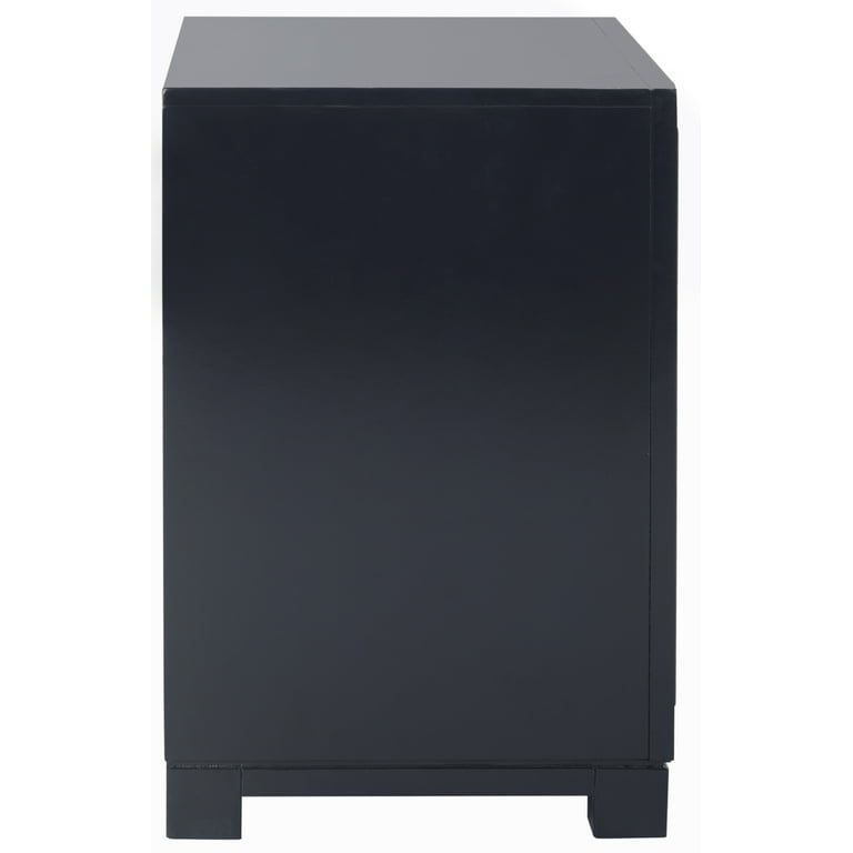 SAFAVIEH Raina Three Drawer Greek Key Night Stand Navy Walmart