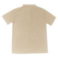 thumbnail image 5 of JAJAHO Men's 2 Piece Set Short Sleeve Quarter Zip Collared Shirts And Drawstring Shorts Texture Summer Beach Vacation Clothes Versatile Outfit, 5 of 9