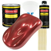 Restoration Shop - Firemist Red Acrylic Enamel Auto Paint, Complete Gallon Paint Kit, Single Stage High Gloss