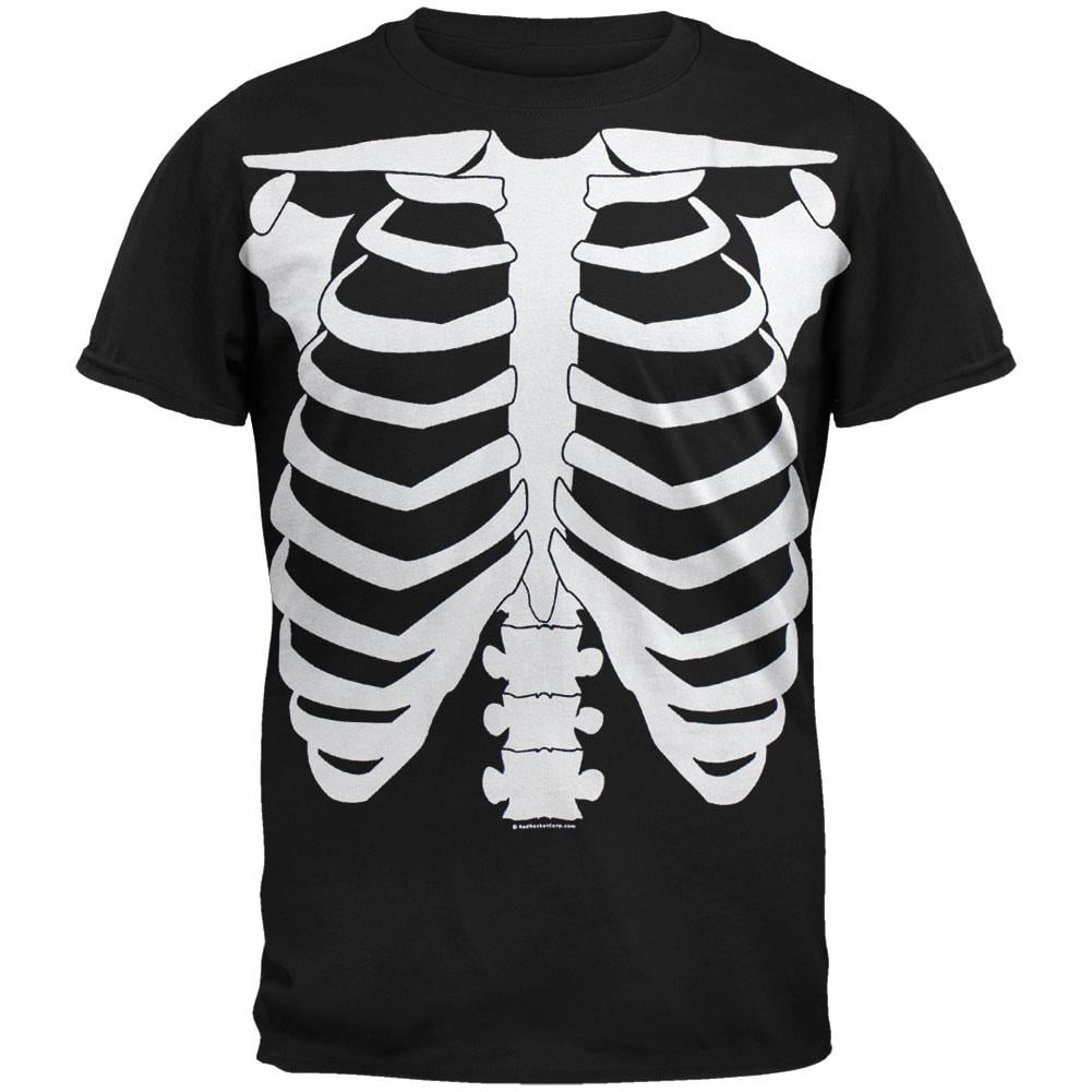 Happy Halloween Boys Black Glow In The Dark Skull T-Shirt 