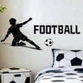 thumbnail image 2 of Wall Stickers for Bedroom Living Room Hand-Drawn Football Player Design Home Decoration 1 Pack, 2 of 4