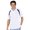 White/Navy, variant on Monterey Club Men's Dot Texture Contrast Golf Polo Shirt #1095