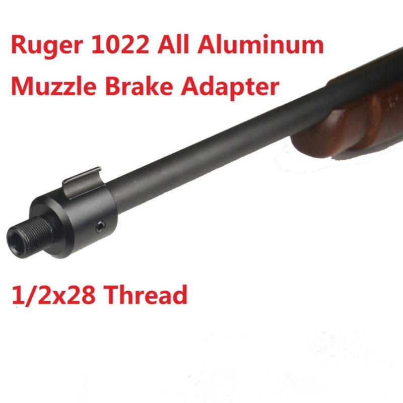$NEW$ Aluminum Ruger 1022 Muzzle Brake Adapter Three Lock Nut 