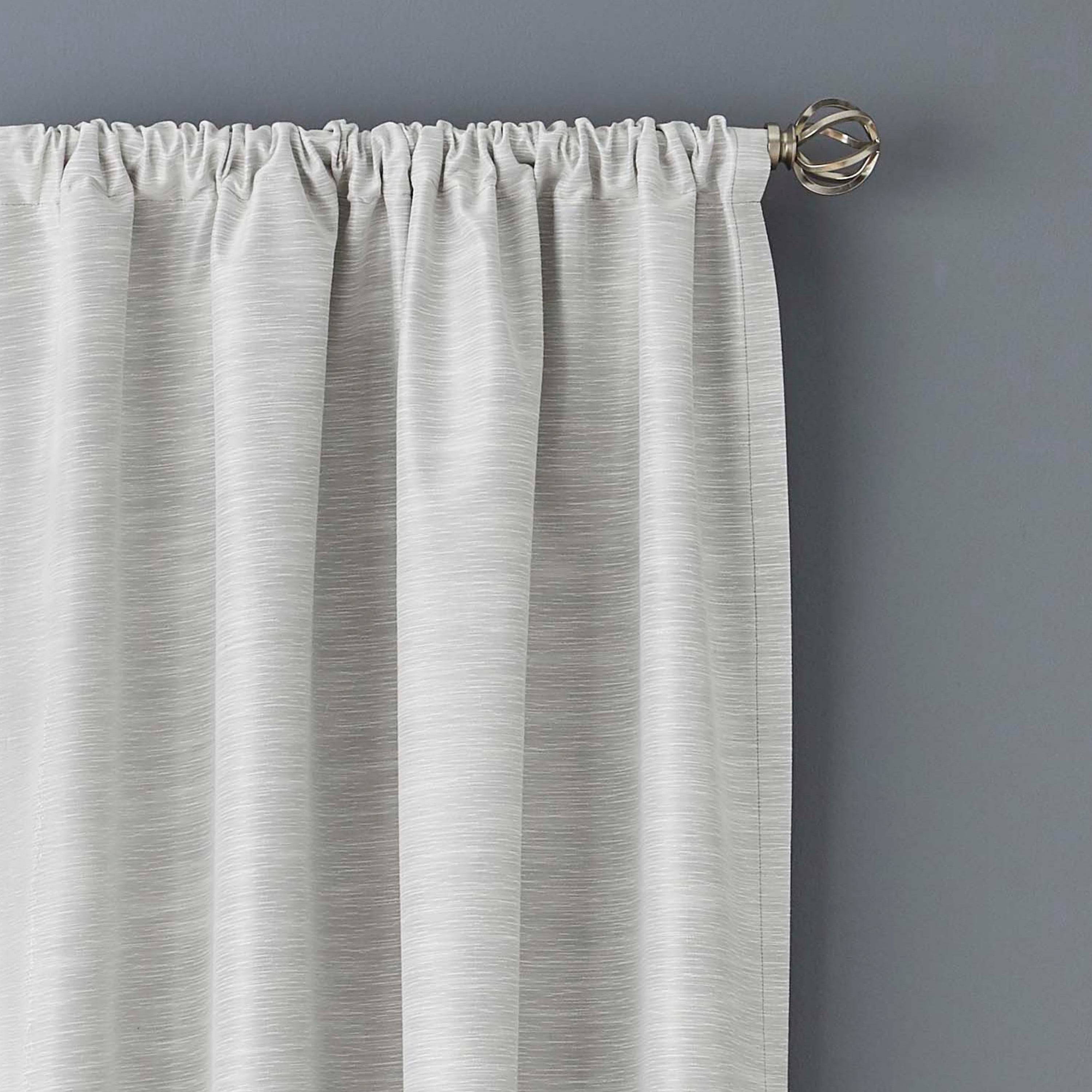 Better Homes & Gardens Colorblock Rod Pocket and Back Tab Blackout Curtain Panel, 1-Piece, Beige, 50" W x 84" L