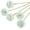 green, variant on 6 Head Silk Dandelion Flower Ball Pompom Artificial Flowers Branch with Green Leaves for Home Wedding Decorations Fake Flowers Valentine's Day Wedding Decoration