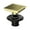 Brushed Gold, variant on 6 inch Square Shower Floor Drain with Flange, Food Grade SUS 304 Stainless Steel, Removable Square Grille,CUPC Certified(Oil-Rubbed Bronze)