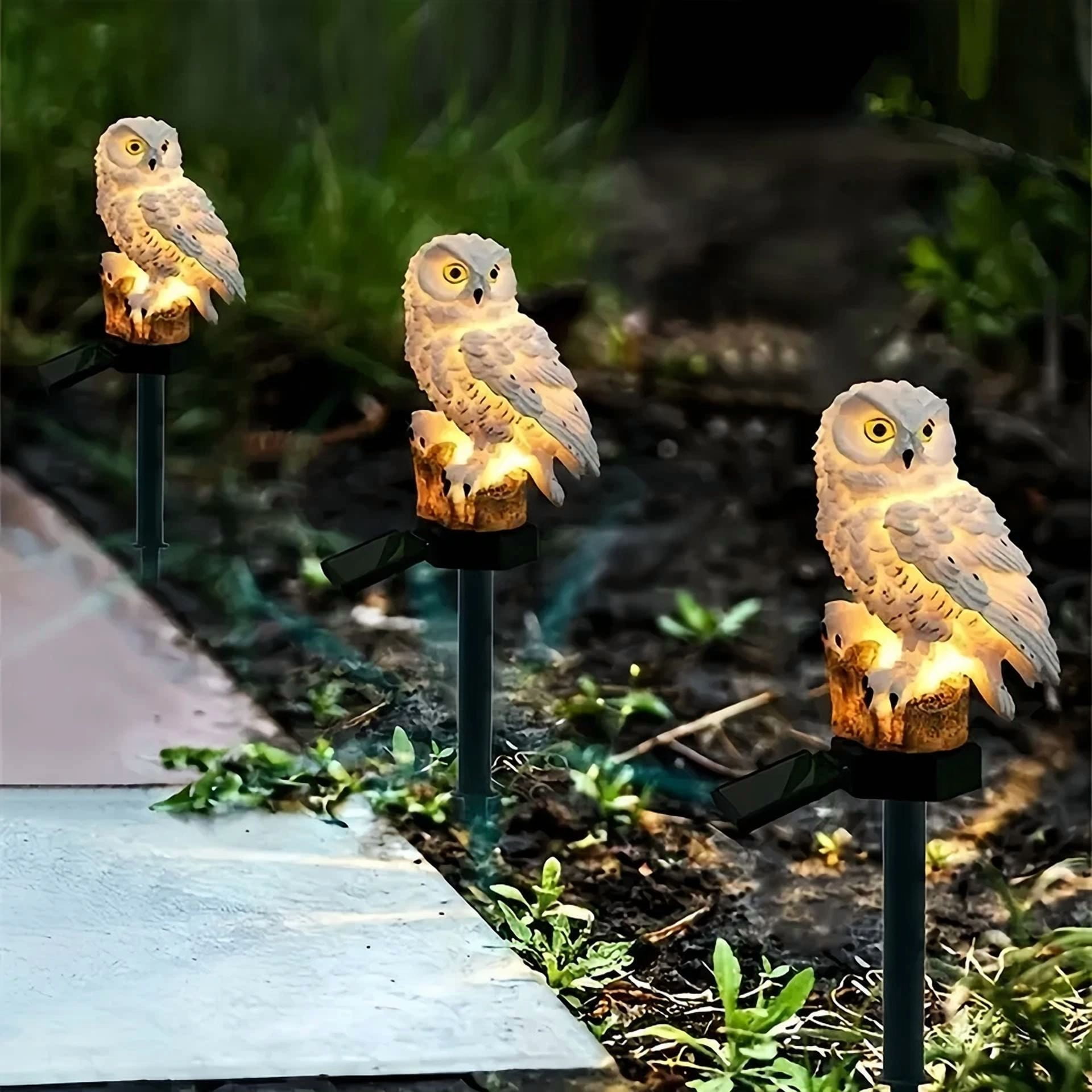 PURELY- Solar Lamp Owl Animal Solar Garden Lights Solar Powered Solar Led Light Outdoor
