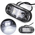 thumbnail image 3 of LED Clearance Car Trailer Caravan 12V 2pcs White Side Marker Lights Tail Waterproof 05W super Lamp Truck Best, 3 of 5