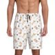 thumbnail image 1 of Balery Dachshund Dog Puppy Pantalones cortos de pijama de punto de algodón para hombre con cinturilla y bolsillos-XX-Large, 1 of 6