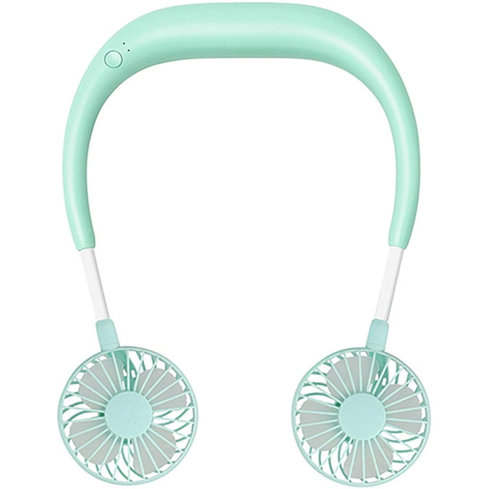 Portable Neck Fan, Hand Free Personal Hanging Neck Sports Fan USB