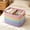 A, variant on LiUMX Color Block Woven Storage Basket, Cotton Linen Fabric Rope Organizer with Soft Handles, Multicolor Decorative Bin for Toys, Books, Snacks, Laundry and Home Closet Storage