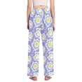 thumbnail image 3 of joogoo Women Purple Floral Pajamas Pants Lounge Bottoms Pjs with Pockets XXL, 3 of 8