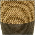 thumbnail image 5 of DecMode Seagrass Bohemian Weave Patterned Urn Shaped Decorative Vase 10"W x 28"H, with Light Natural Brown and Dark Brown Finishes, 5 of 12