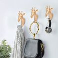 thumbnail image 1 of Gancho para colgar toallas de pared de baño con forma de animal de resina, percha para abrigos, sombreros, llaves, jirafa, 1 of 5