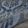 thumbnail image 4 of LR Home Reese 5' x 7', Blue/Gray Ikat Fade, Stain, and Moisture Resistant Indoor/Outdoor Area Rug, 4 of 7