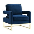 thumbnail image 2 of TOV Furniture Emory Navy Velvet Chair with Gold Base, 2 of 6