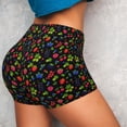 thumbnail image 4 of Lsque Berries Pattern High Waisted Biker Shorts for Women-Tummy Control Fitness Athletic Workout Running Yoga Gym Shorts,Moisture-Wicking-XX-Large, 4 of 9